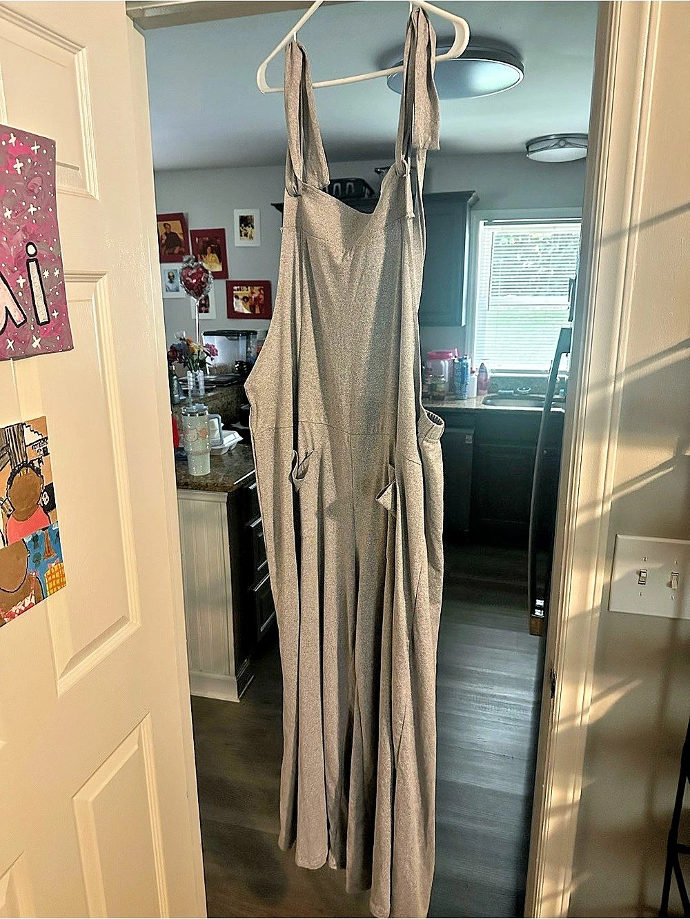 Women's Gray Wide Leg Jumper